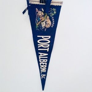 Vintage felt pennant Port Alberni BC